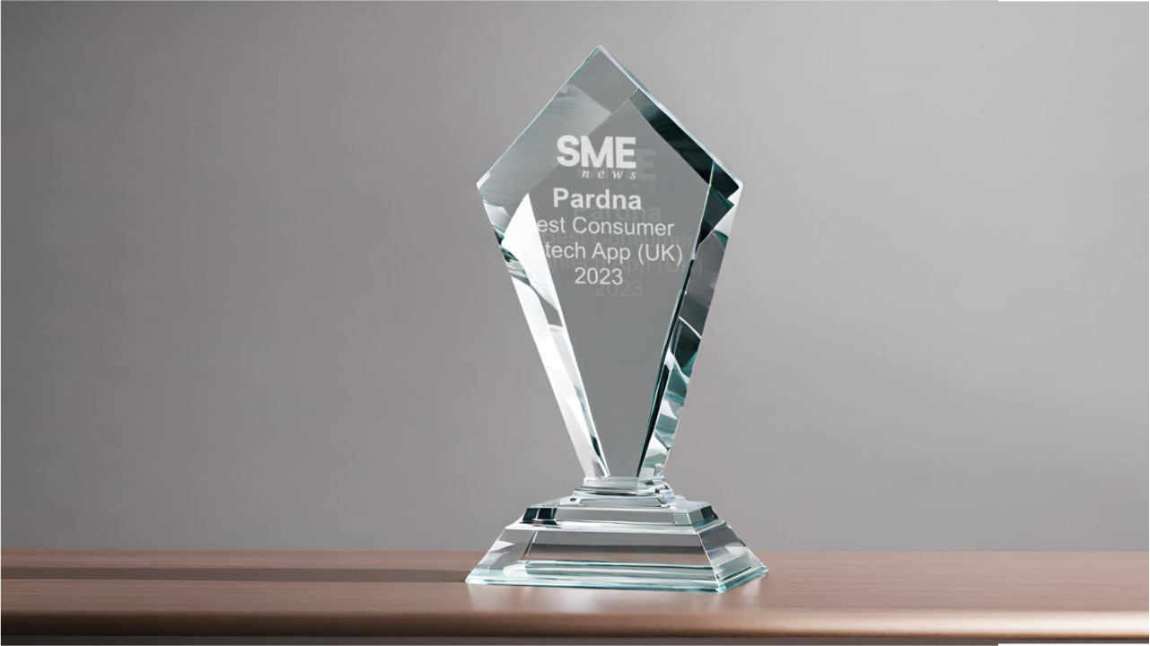 SME News Award for Pardna, Best Consumer Fintech App 2023